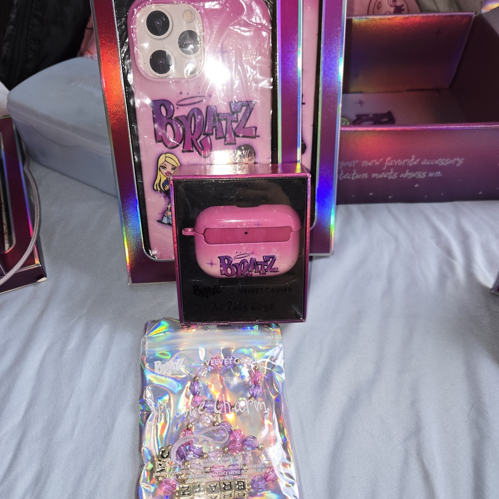 Velvet Caviar Bratz Pink Phone Case and Airpod Pro Case